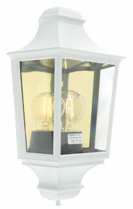 norlys Glasgow 730 hvit vegglampe / utelampe