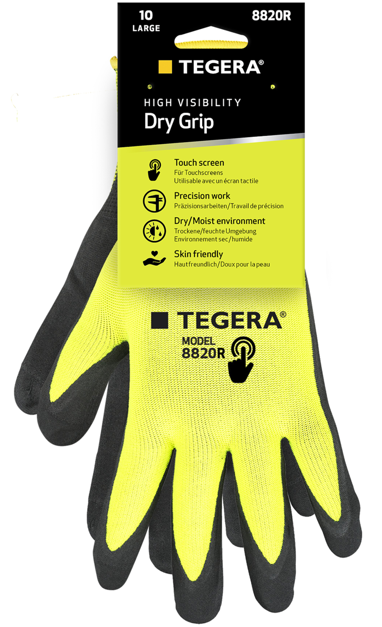 SYNTHETIC GLOVE TEGERA 8820R NITRILE SIZE 6 1 PAR