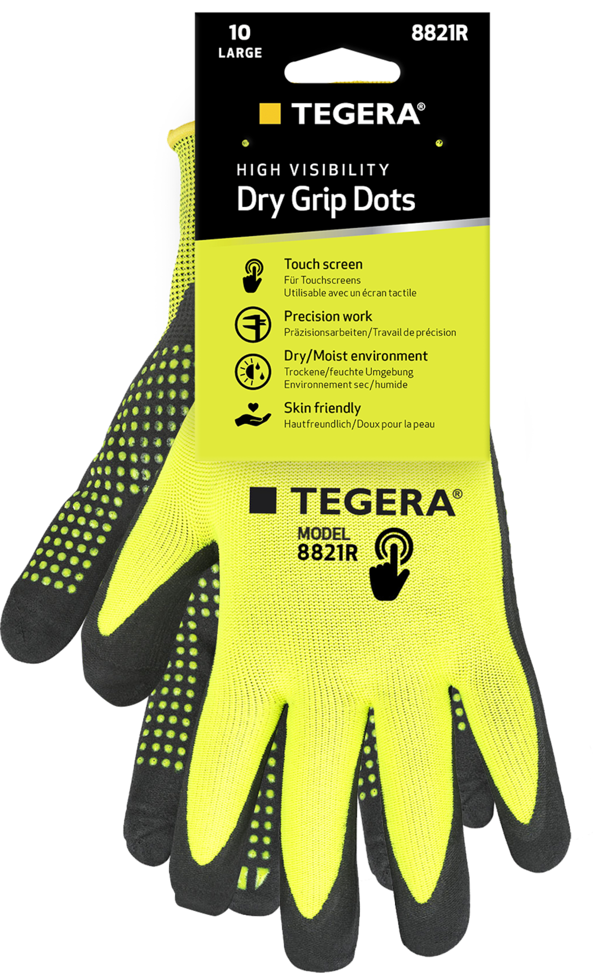 SYNTHETIC GLOVE TEGERA 8821R NITRILE SIZE 9 1 PAR