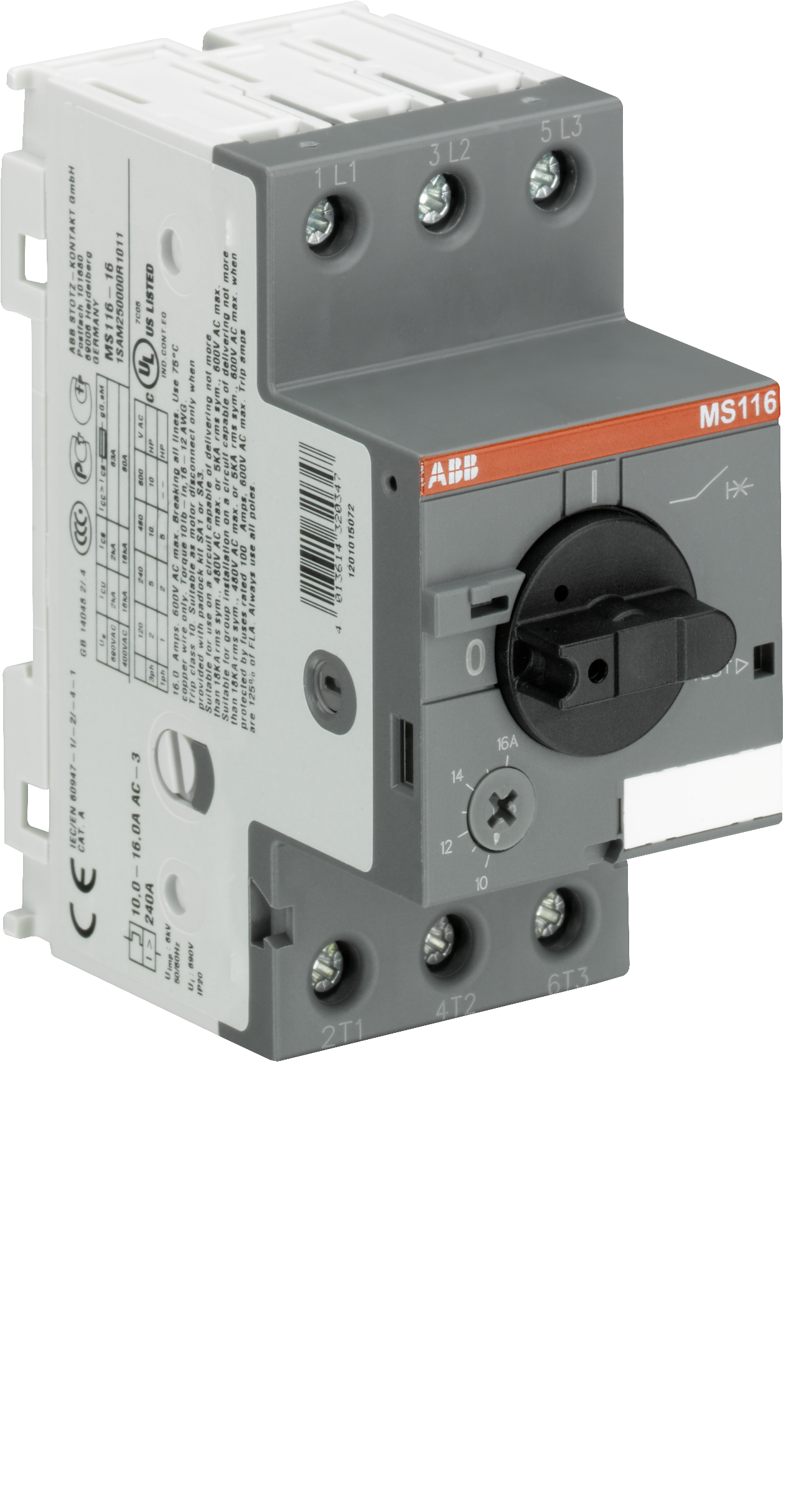 MOTORVERNBRYTER MS116- 10,0 1SAM250000R1010