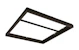 sg armaturen Mechanical accessories sense surface frame 600x600 bl