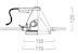 lumiance Flush mounted luminaire signo fixed 155 hit g12 wh