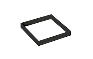 sg armaturen Mekaniska tillbehör soft square spacer ram sv