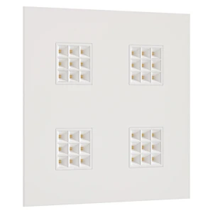 unilamp Square kube r600 3/4k hvit u/driver