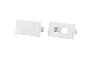 sg armaturen Stripline endedeksel kit slim hvit