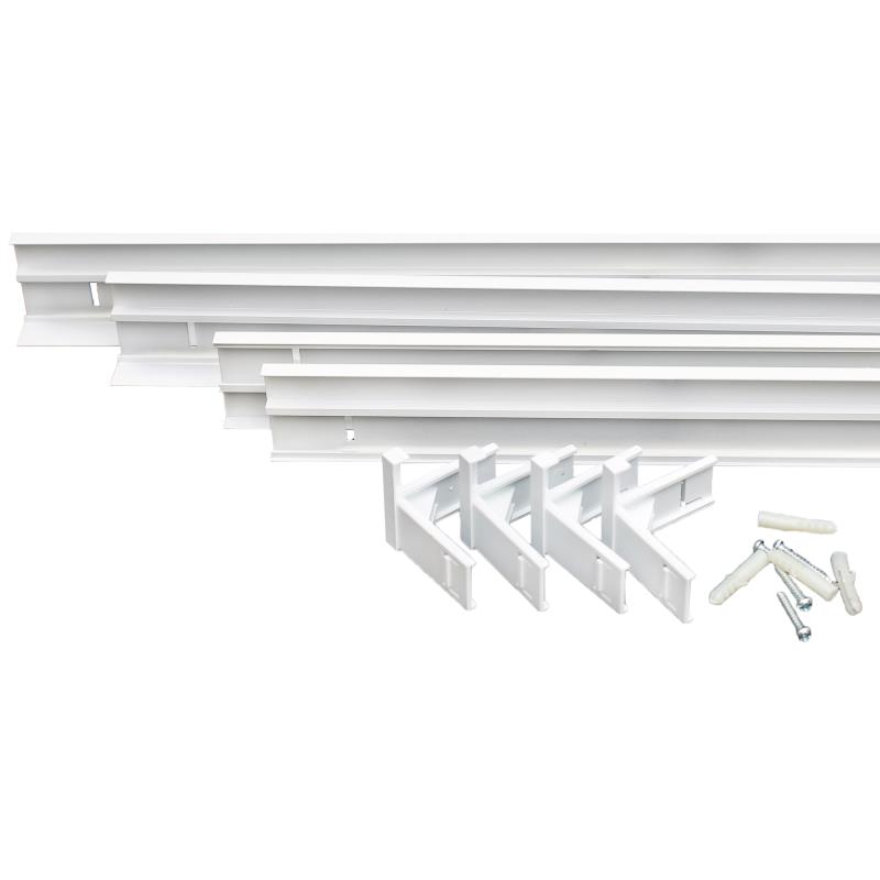 Square BL hvit 300x1200x70mm ramme