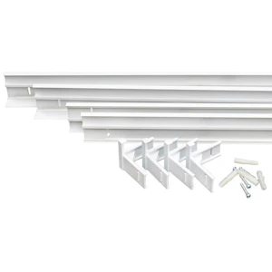 unilamp Square bl hvit 300x1200x70mm ramme