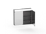 polaria Lumena 800 left with rcd grey mirror cabinet with light