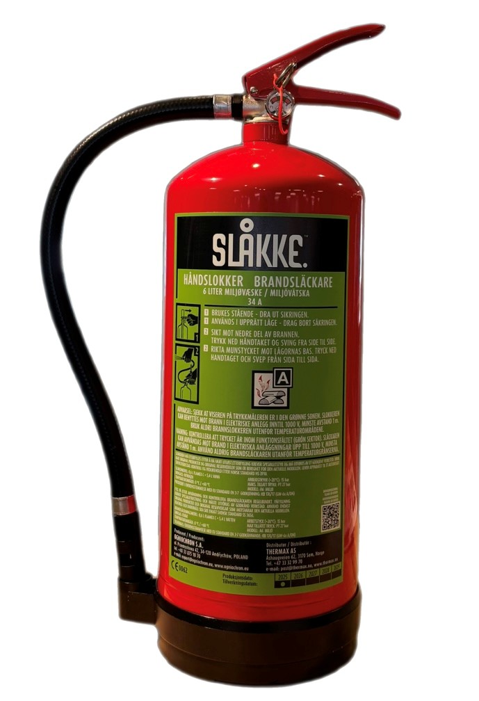 Miljøslukker Slåkke 34A 6L vanntåke Pfas-fri