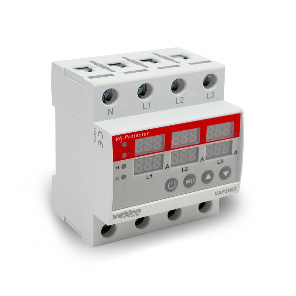 PĀRSPR. UN PĀRSLODZES RELEJS 3NO 63A AC230V