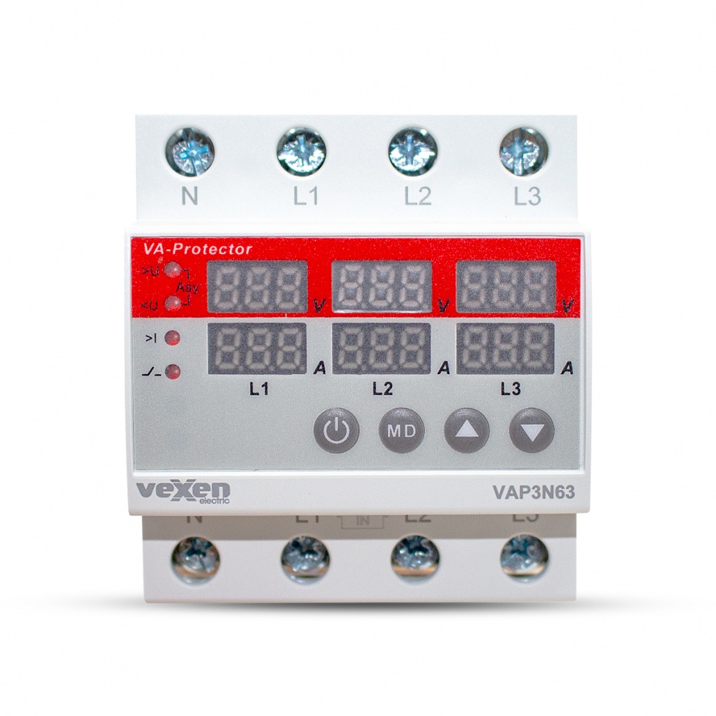 vexen Pārspr. un pārslodzes relejs 3no 63a ac230v