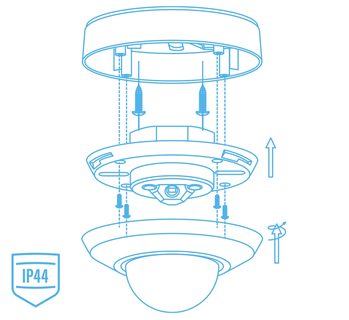 vexen Klātbūtnes sensors alio pro 360° d20m ip44 2000w z/a balts