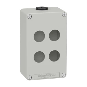 schneider electric Trykknappboks metall grå for 4xø22