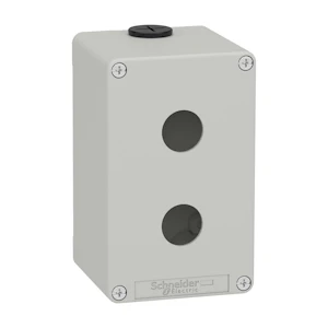 schneider electric Trykknappboks metall grå høy for 2xø22