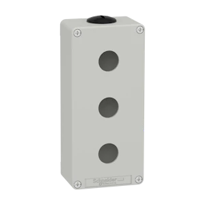 schneider electric Trykknappboks metall grå for 3xø22
